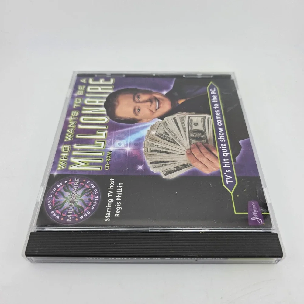 Who Wants To Be A Millionaire PC CD-ROM Buena Vista Game Regis Philbin EXCELLENT